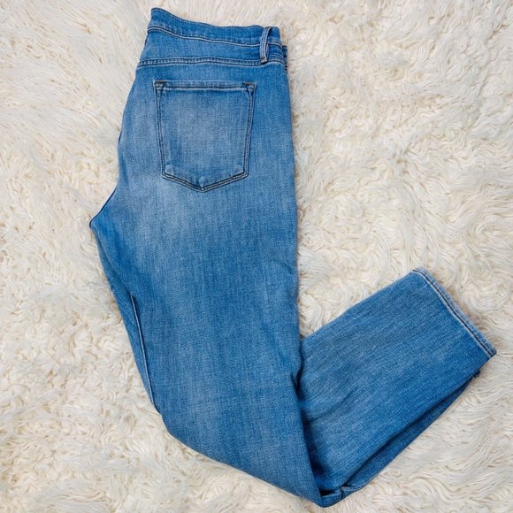 Frame Jeans Womens 30 Le Garcon Denim Boyfriend Medium Blue Pockets Pant - Picture 2 of 15